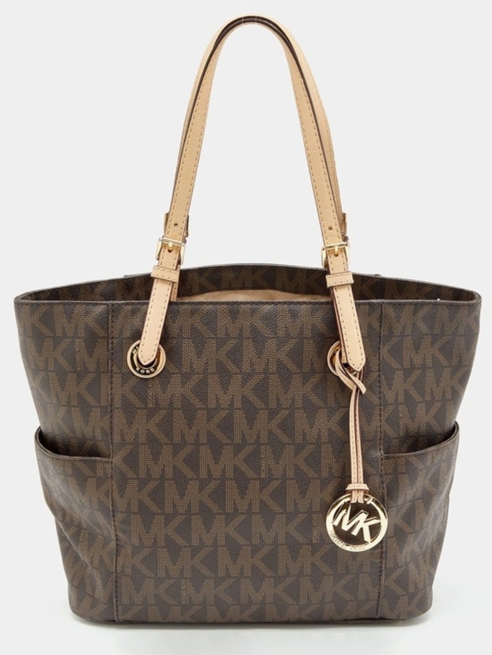 Michael Kors Brown Signature MK Tote Bag